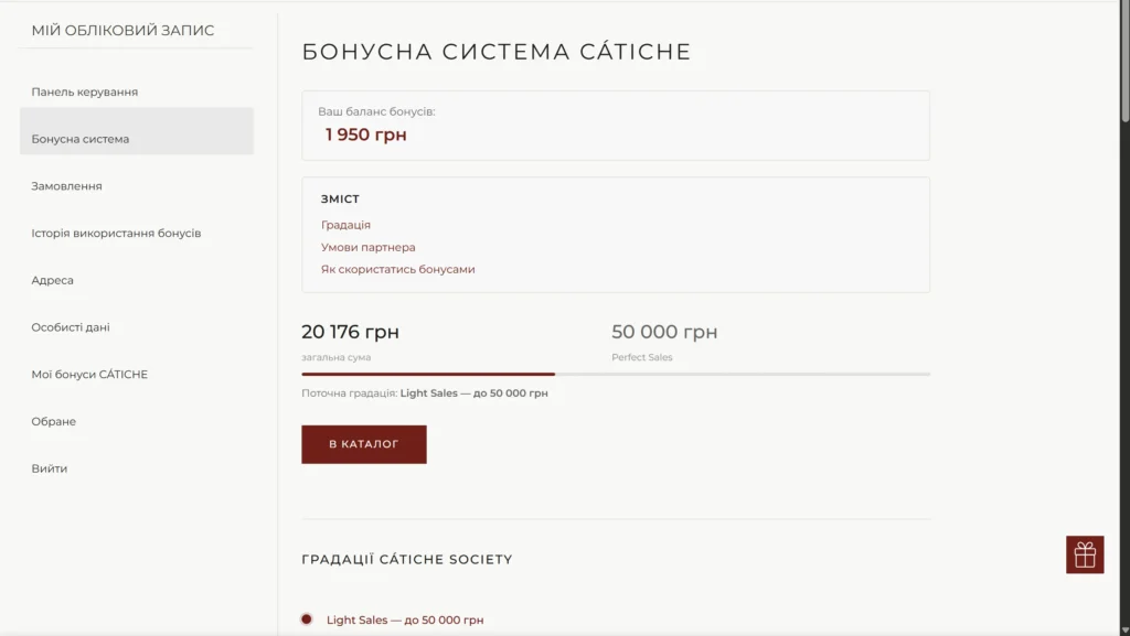 б2б бонуси-catiche